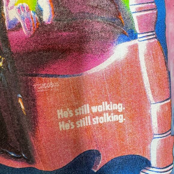 Goosebumps Tie Dye Slappy T-Shirt Large Red Blue Graphic Horror Retro 90s Style - Picture 4 of 6